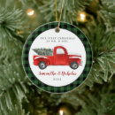 Search for white truck christmas tree decorations Newlywed