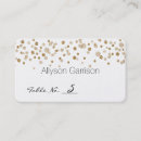 Search for gold confetti place cards Glam