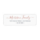 Search for family return address labels Elegant