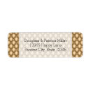 Search for diamond return address labels Gold