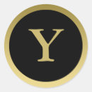 Search for y monogram stickers Black