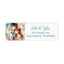 Search for animal couple return address labels In love
