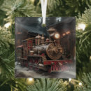 Search for steam engine christmas tree decorations Train