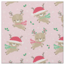 Search for pink christmas fabric Reindeer
