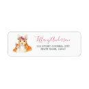 Search for cat address labels return address labels Watercolor