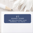 Search for navy and white return address labels Stylish