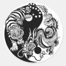 Search for yin and yang dragons stickers Tiger