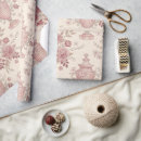 Search for pink rose wrapping paper Toile