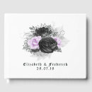 Search for gothic wedding guest books Purple