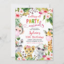 Search for animal print birthday invitations Party animals birthday