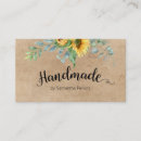 Search for arts and crafts business cards Botanical