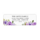 Search for purple rose return address labels Lavender