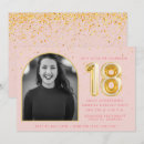 Search for pink 18th birthday invitations Eighteenth