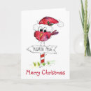 Search for red cardinal bird christmas cards Whimsical