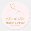 Search for two hearts wedding stickers Elegant