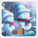 Search for christmas coffee stickers Snowman