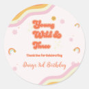 Search for young wild and three stickers Hippie