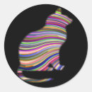Search for psychedelic animal stickers Cat