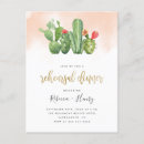 Search for cactus rehearsal dinner invitations Mexican