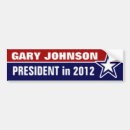 Search for gary johnson bumper stickers Vote