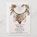 Search for dream catcher baby shower invitations Rustic