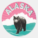 Search for alaska travel stickers Vintage