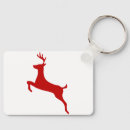 Search for reindeer key rings Red