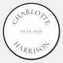 Search for name tag stickers Black and white