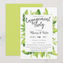 Search for tropical engagement party invitations Palm leaves