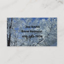 Search for snow removal business cards Cold