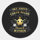 Search for peace love yoga stickers Colourful