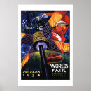 Search for chicago worlds fair posters Vintage travel