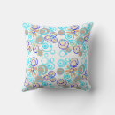 Search for blue and brown floral cushions Retro