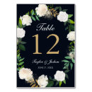 Search for navy and gold table cards Floral