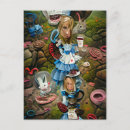 Search for alice in wonderland postcards Rabbit