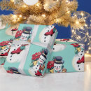Search for vintage snowman wrapping paper Snowmen