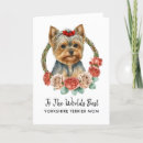 Search for yorkshire terrier mothers day cards From the dog