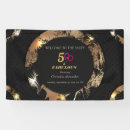 Search for black and gold birthday banners Glam glamourous