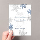 Search for christmas shower wedding invitations Snowflakes