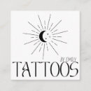 Search for celestial business cards Tattoo artist