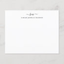 Search for letterhead note cards Black