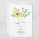 Search for sunflower hens party invitations Watercolor