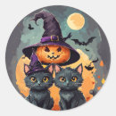 Search for kawaii black cat stickers Halloween