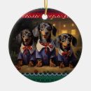 Search for badger christmas tree decorations Wiener dog