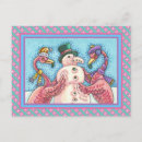 Search for funny snowman cartoon postcards Cute