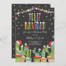 Search for feliz navidad christmas invitations Cactus
