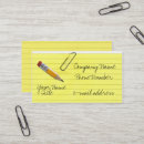 Search for lined writing business cards Paper