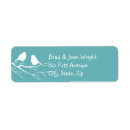 Search for two birds return address labels Silhouette
