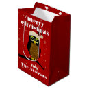 Search for christmas owl gift bags Xmas