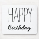 Search for happy birthday mousepads Modern
